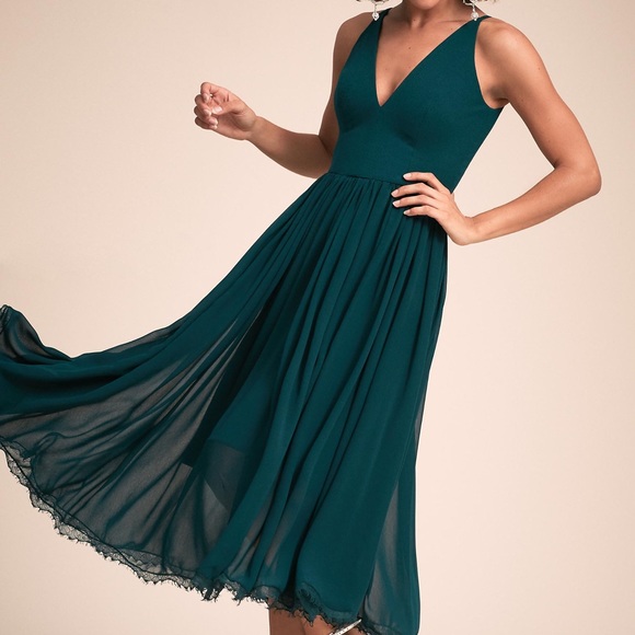 alicia mixed media midi dress